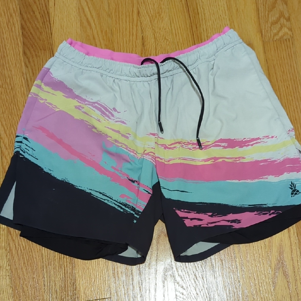 Chubbies Pink and Black Ultimate Training Shorts